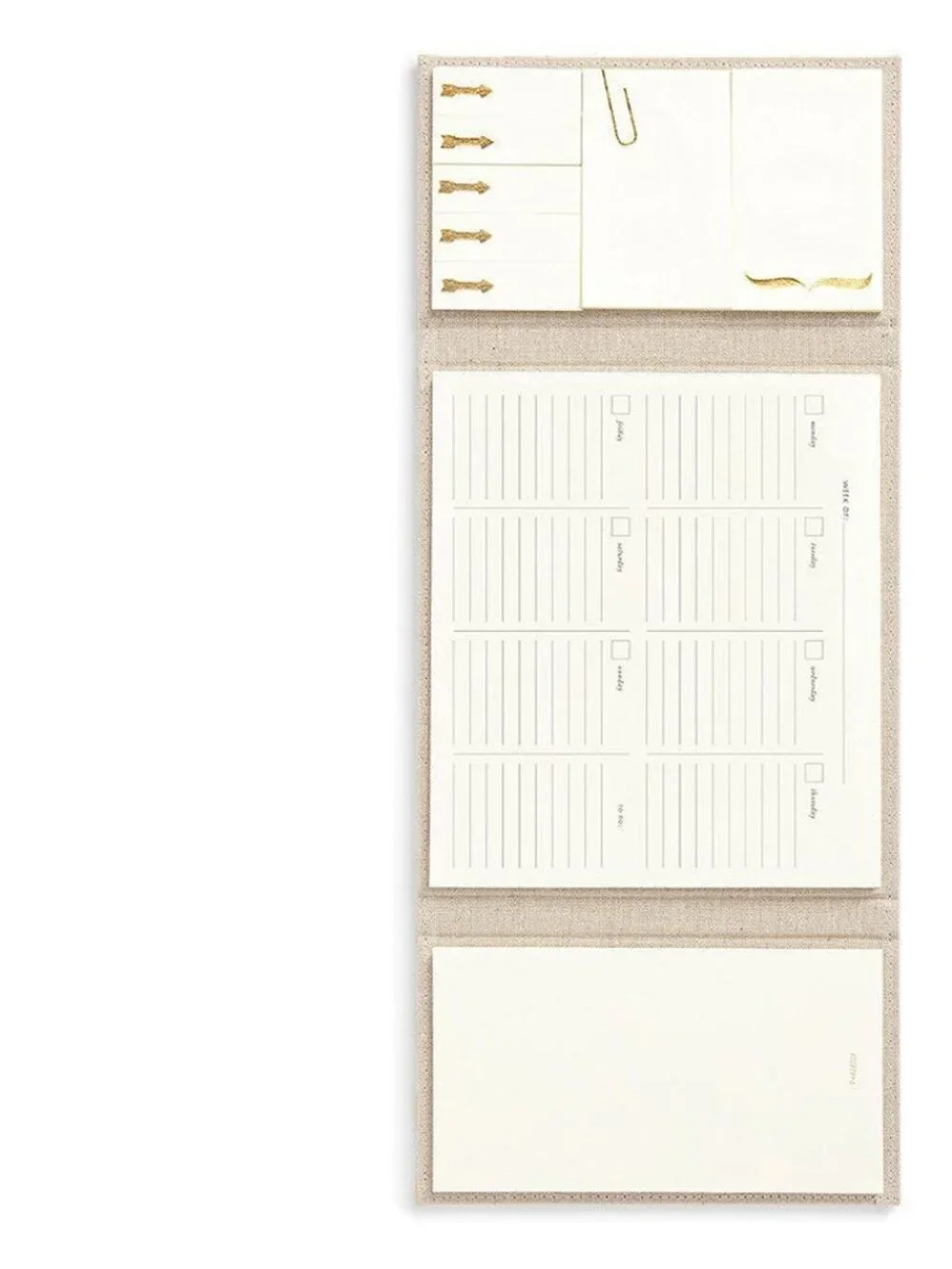 Kate Spade New York Women's Desktop Weekly Calendar & Folio, Gold Dots